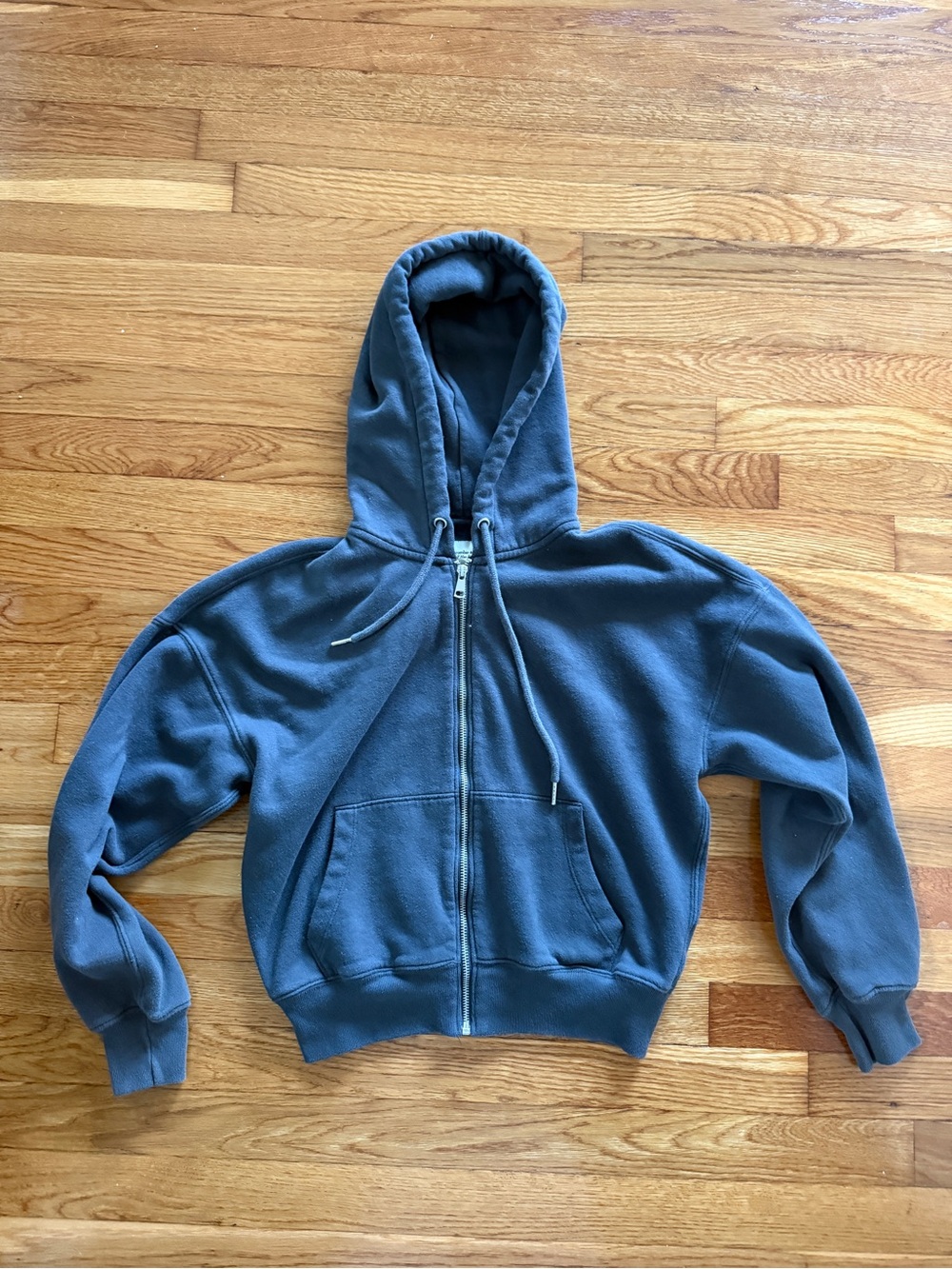 Abercrombie & Fitch Charcoal Gray Zip Hoodie